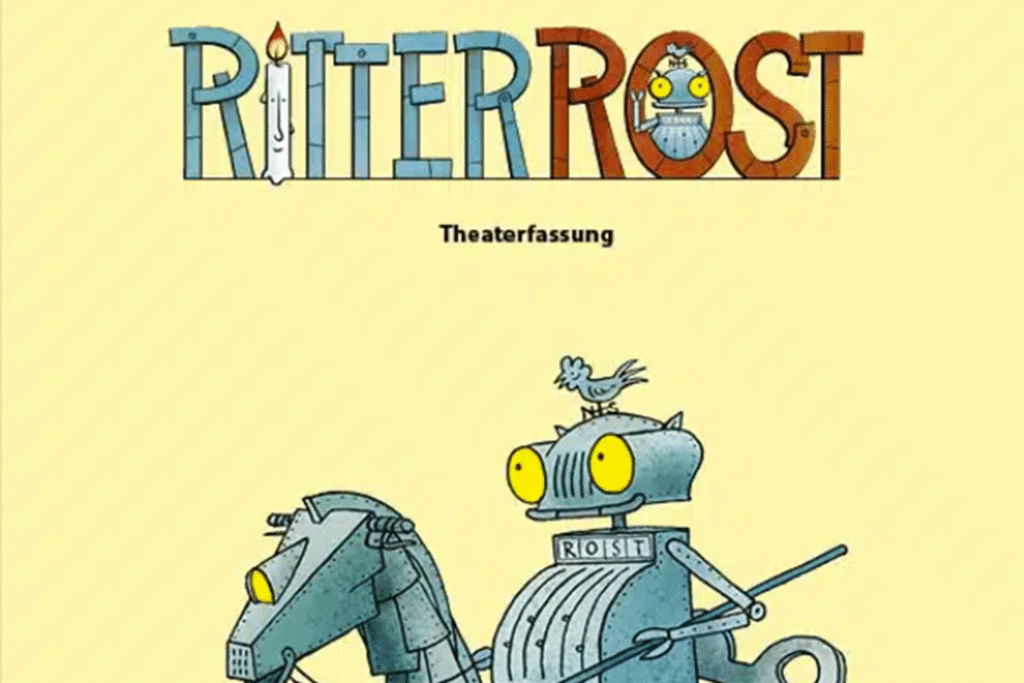 Die Kindermusical-Gruppe präsentiert das Ergebnis ihrer Musicalwoche: tanzende Gespenster, singende Drachen, Ritterinnen und Ritter, die lieber Torte essen, als Tourniere auszufechten.